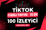Tiktok Canlı Yayın⚡️ 15 DK 100 İzleyici
