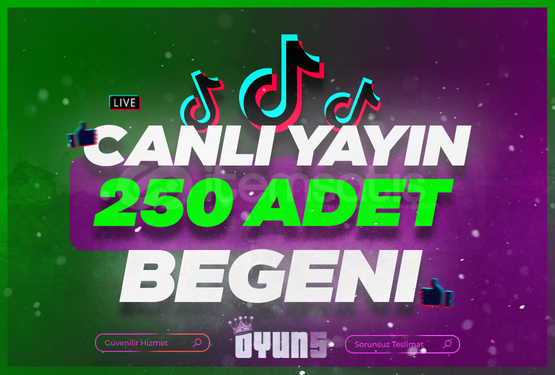 ⭐Tiktok Canlı Yayın Beğeni 250 Adet⭐ ⭐Tiktok Canlı Yayın Beğeni 250 Adet⭐