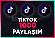 ⭐TikTok [GARANTİLİ] 1000 Gerçek Paylaşım⭐