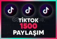 ⭐TikTok [GARANTİLİ] 1500 Gerçek Paylaşım⭐