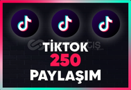 ⭐TikTok [GARANTİLİ] 250 Gerçek Paylaşım⭐