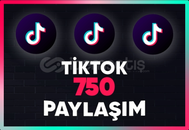 ⭐TikTok [GARANTİLİ] 750 Gerçek Paylaşım⭐
