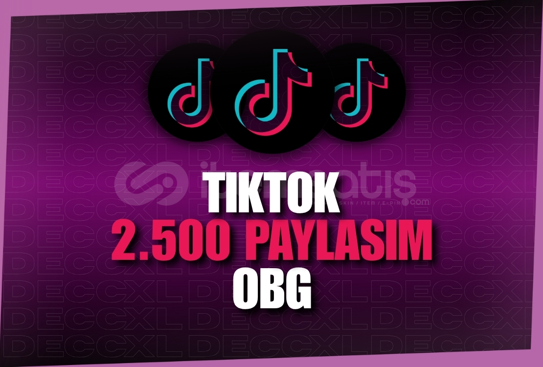 TikTok Gerçek Paylaşım - 2.500 Adet TikTok Gerçek Paylaşım - 2.500 Adet