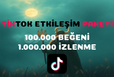 Tiktok Harika Etkileşim Paketi (GARANTİLİ)