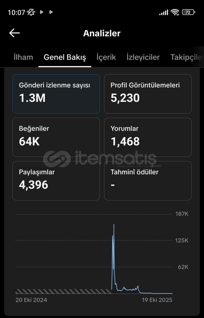 TİKTOK HESABI 1,3M İZLENMELİ(PAZARLIK YAPILIR) TİKTOK HESABI 1,3M İZLENMELİ(PAZARLIK YAPILIR)