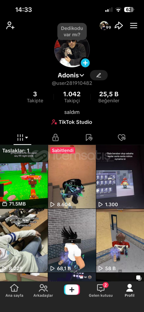 TİKTOK HESABI 1K TÜRK TAKİPÇİLİ KAÇMAZZ!! TİKTOK HESABI 1K TÜRK TAKİPÇİLİ KAÇMAZZ!!