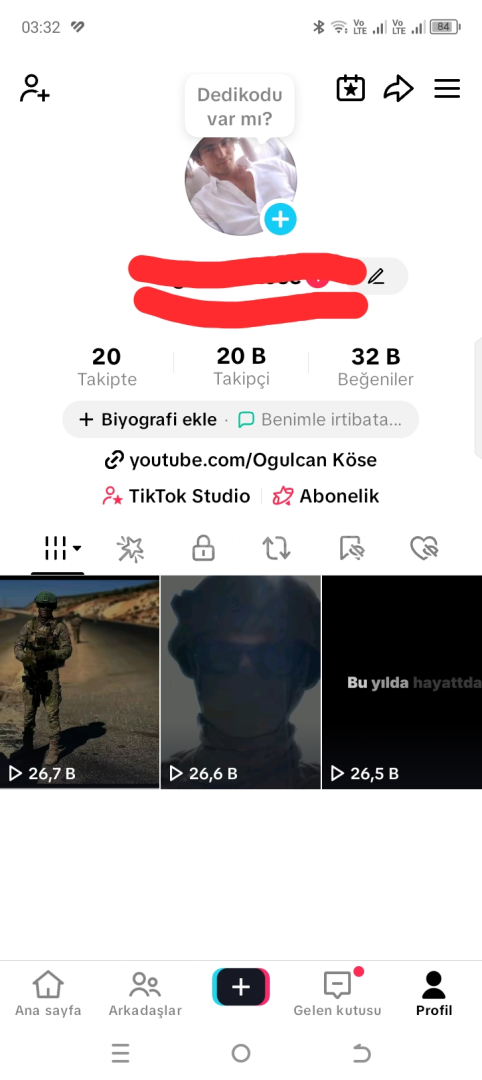 tiktok hesabı