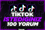 ⭐Tiktok + İstediğiniz 100 Yorum ⭐