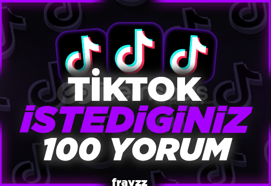 ⭐Tiktok + İstediğiniz 100 Yorum ⭐ ⭐Tiktok + İstediğiniz 100 Yorum ⭐