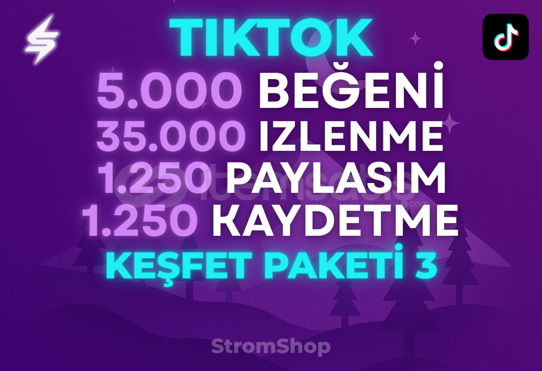 TİKTOK KEŞFET PAKETİ 3  TİKTOK KEŞFET PAKETİ 3