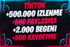 TikTok ⚡Lüks Etkileşim⚡ PAKET