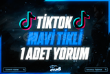 ☑️Tiktok Mavi Tikli Türk Hesaptan 1 Yorum☑️