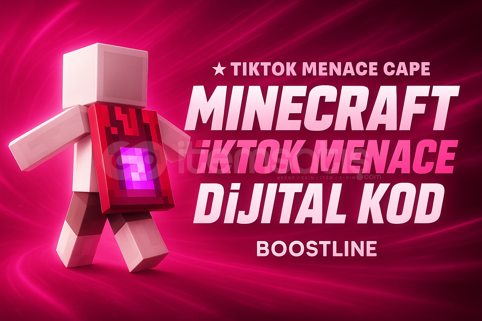 ⭐Tiktok Menace Cape | Dijital Kod | Minecraft⭐ ⭐Tiktok Menace Cape | Dijital Kod | Minecraft⭐