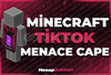 ⭐TİKTOK Menace Cape⭐Dijital Kod Minecraft ⭐