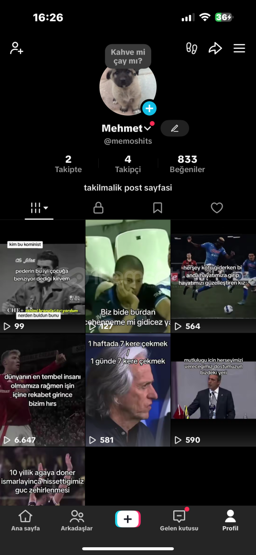⭐️ TİKTOK MİZAH POST HESABI ⭐️ ⭐️ TİKTOK MİZAH POST HESABI ⭐️