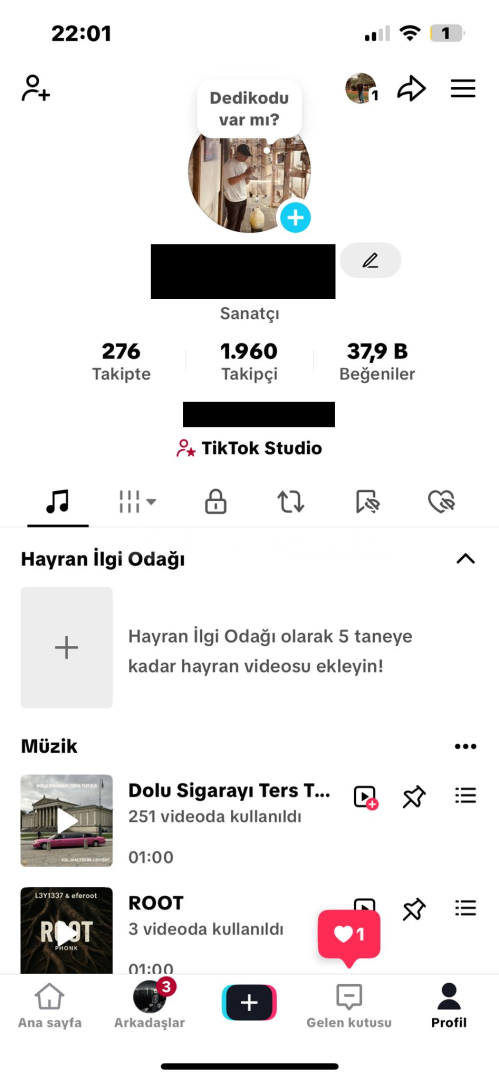 TikTok Sanatçı Doğrulaması HESABINIZA ÖZEL TikTok Sanatçı Doğrulaması HESABINIZA ÖZEL