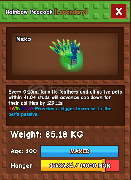 ⭐TITAN 0:15 CD PEACOCK⭐Grow A Garden ⭐TITAN 0:15 CD PEACOCK⭐Grow A Garden