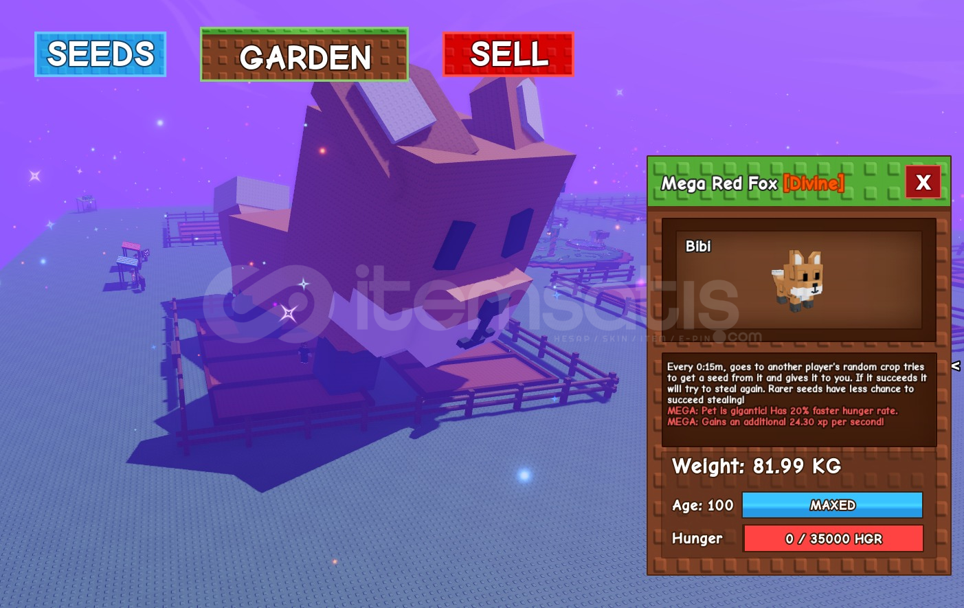 ⭐ TITANIC HUGE RED FOX / GROW A GARDEN ⭐ ⭐ TITANIC HUGE RED FOX / GROW A GARDEN ⭐