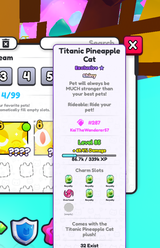 titanic pineapple shıng cat