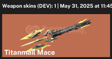 Titanium Mace Bıçaklı Hesap 