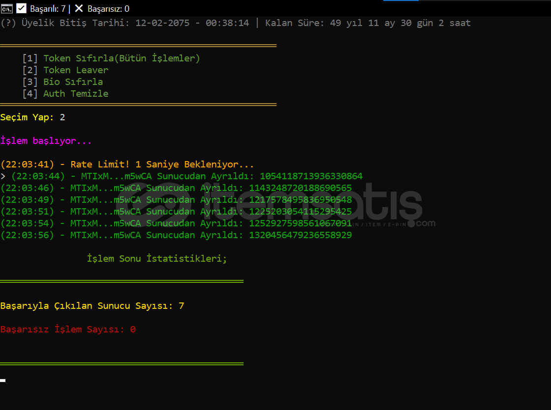 ✨ Token Restore Tool(Aylık) ✨ Token Restore Tool(Aylık)
