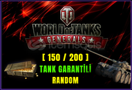 ⭐Toplam [ 150-200 ] Tank Grantili Rndm hesap !