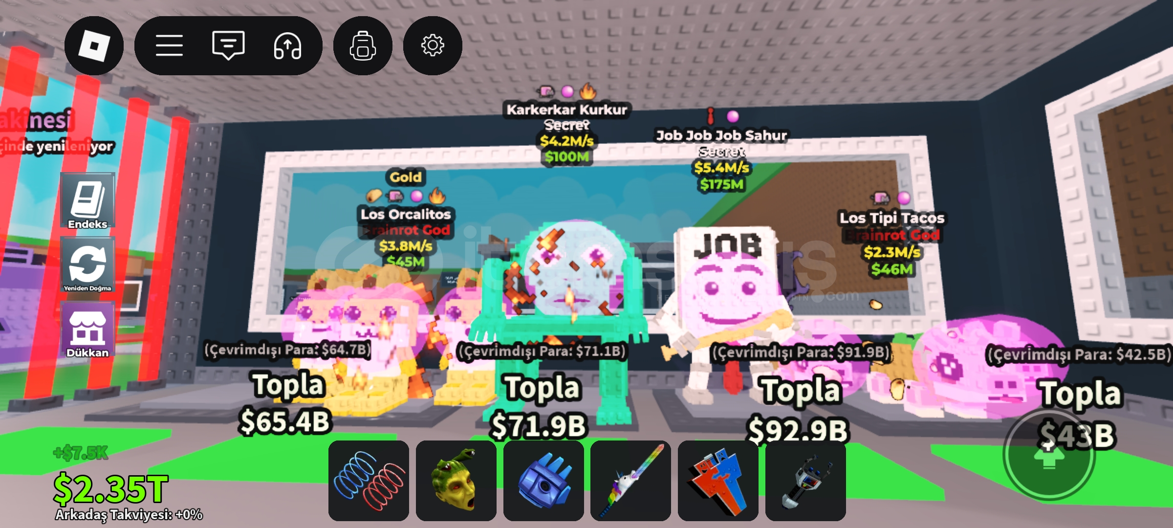 Toplam 16m brainrots Toplam 16m brainrots