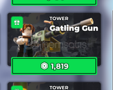 Tower Defense Gatling Gun