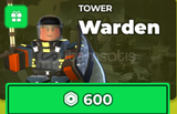 ⭐Tower Defense Simulator : Warden⭐ 