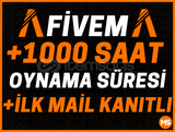 TR⭐️+1000 FİVEM SAATİ✅İLK MAİL İLE TESLİM⭐️