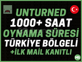 TR⭐️1000+ SAAT UNTURNED STEAM HESABI⭐️İLK MAİL✅