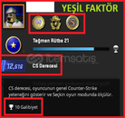 TR 12K ELO 3 MADALYA / 211 SAAT / FACEİT