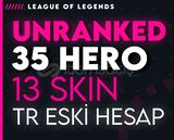 TR 13 SKIN 35 HERO UNRANKED 56LVL -G429
