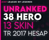 TR 13 SKIN 38 HERO UNRANKED 49LVL -G430