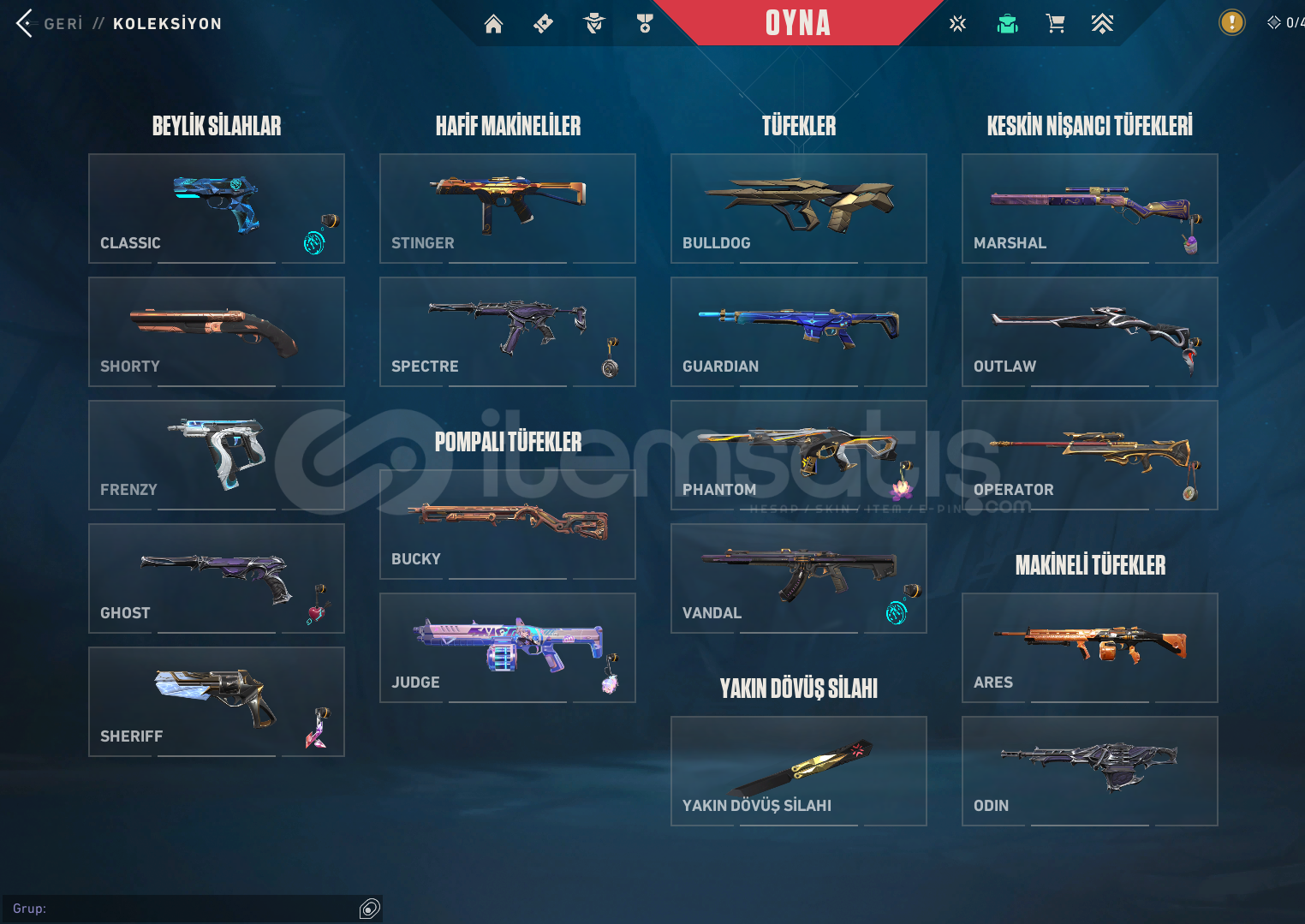 TR/ 14 BIÇAK + 14 VANDAL + 13 PHANTOM FULL+FULL TR/ 14 BIÇAK + 14 VANDAL + 13 PHANTOM FULL+FULL