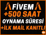 TR⭐️+500 FİVEM+CS2 SAATİ✅İLK MAİL İLE TESLİM⭐️