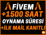 TR⭐️+1500 FİVEM SAATİ✅İLK MAİL İLE TESLİM⭐️