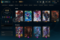TR / 188 SKİN FULL HERO 372 LVL HESAP