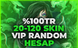 100TR 20-120 SKİN RANDOM HESAP +1 Hediye