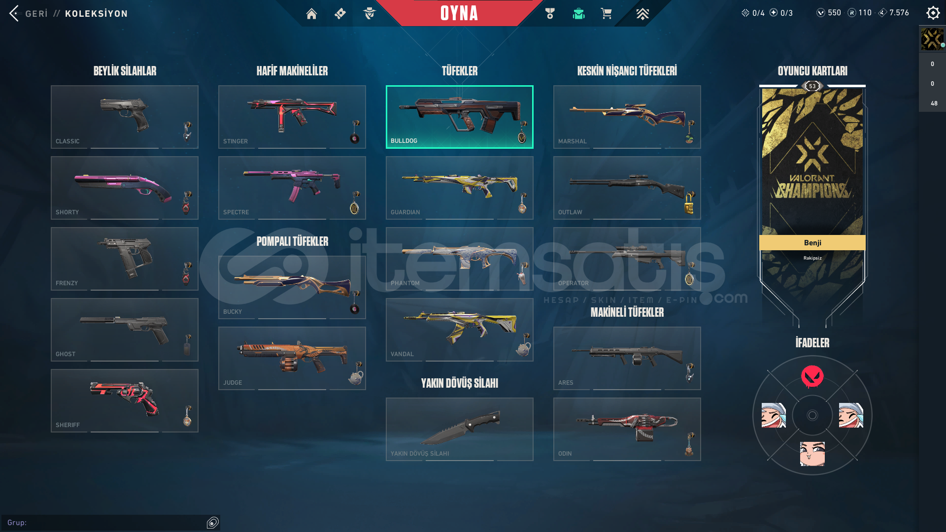 ⚡|TR| 20 SKİNLİ TERTEMİZ HESAP |550VPLİ|⚡ ⚡|TR| 20 SKİNLİ TERTEMİZ HESAP |550VPLİ|⚡