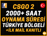 TR⭐️2000+ SAAT CSGO2⭐️İLK MAİL✅