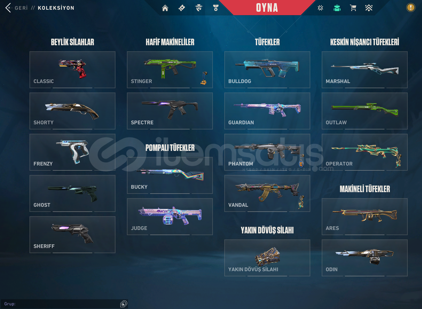 TR/ 21 BIÇAK + 11 VANDAL + 8 PHANTOM FULL HESAP TR/ 21 BIÇAK + 11 VANDAL + 8 PHANTOM FULL HESAP