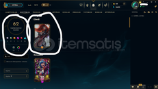 TR / 224 LEVEL / 62 SKİN / 107 HERO + MAİL