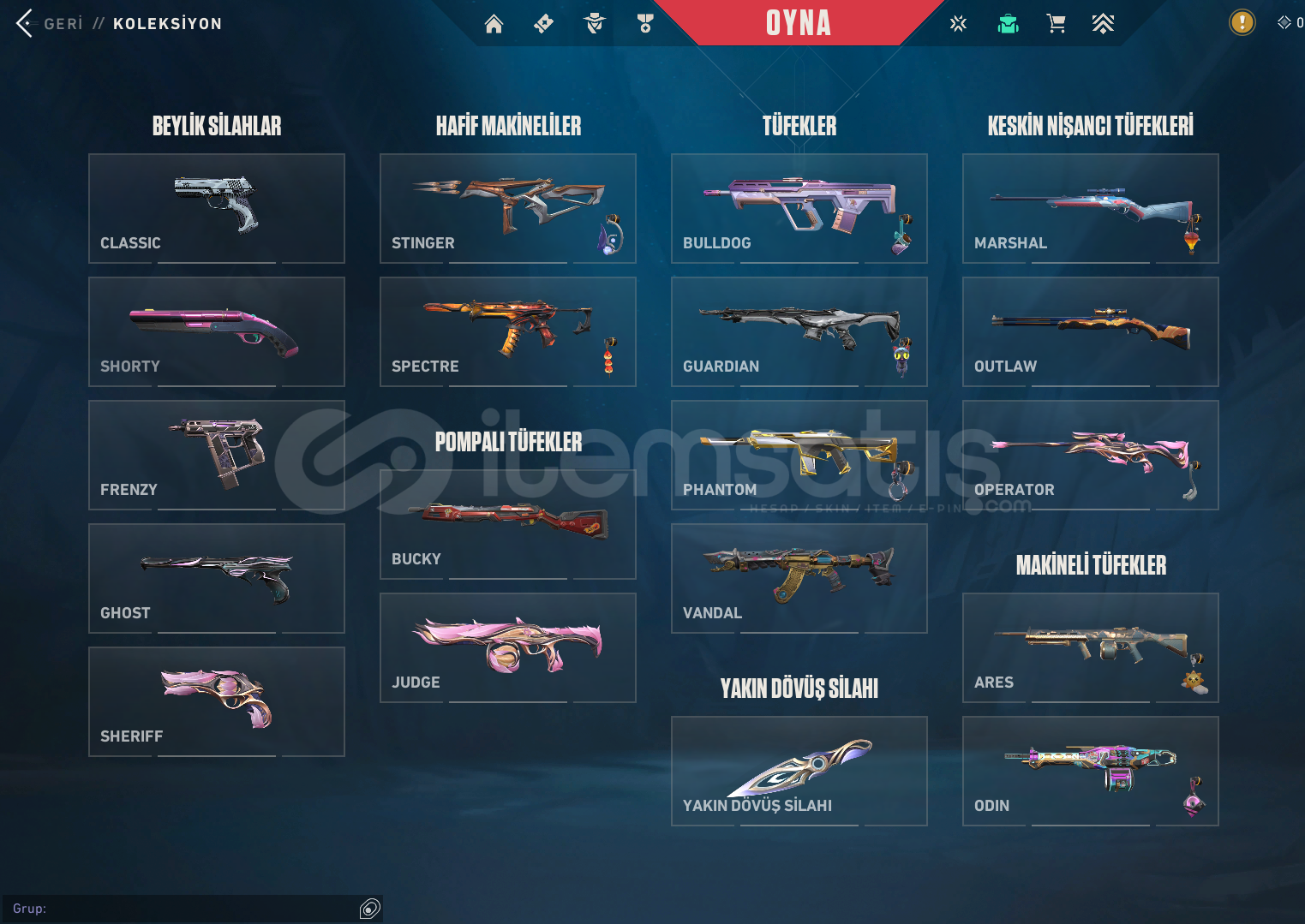 TR/ 24 BIÇAK + 34 VANDAL + 24 PHANTOM FULL+FULL TR/ 24 BIÇAK + 34 VANDAL + 24 PHANTOM FULL+FULL