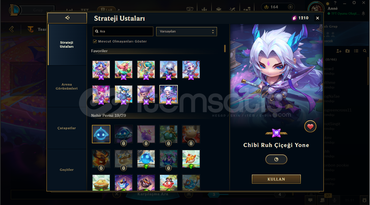 TR - 318 lvl - 300+kostüm + ganimet + TFT  TR - 318 lvl - 300+kostüm + ganimet + TFT