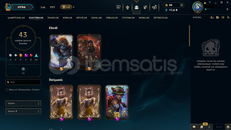 ⭐TR+43SKIN+2 PRESTIJ+17K OZ+83HERO+BRONZ1+VALO⭐