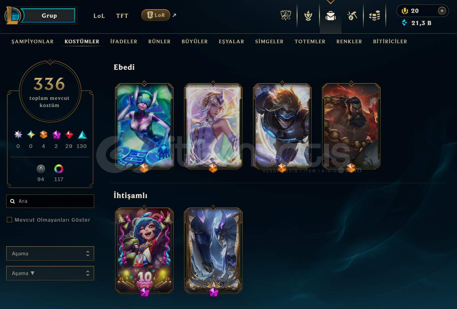 TR 445 LVL 336 KOSTÜM GIRTLAK DOLUSU TR 445 LVL 336 KOSTÜM GIRTLAK DOLUSU
