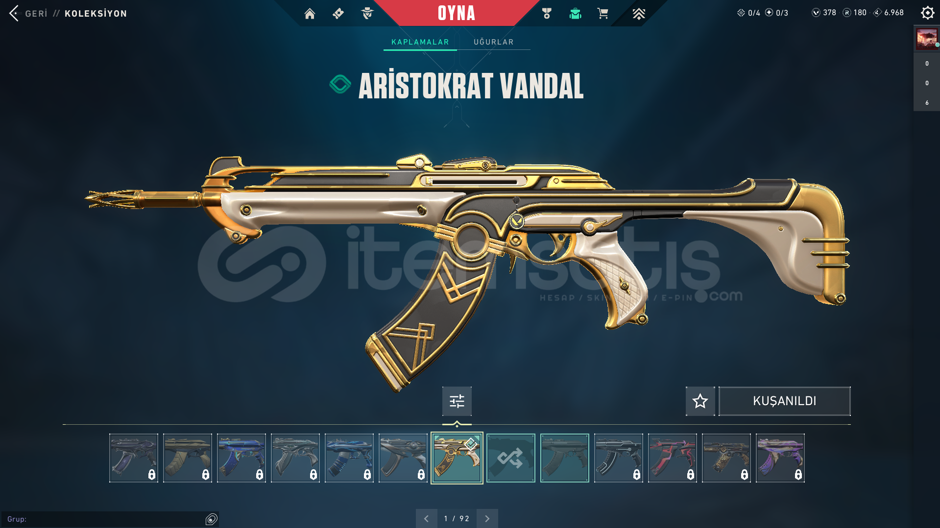 TR 46 LEVEL ARİSTOKRAT VANDALLI MAİLLİ HESAP!! TR 46 LEVEL ARİSTOKRAT VANDALLI MAİLLİ HESAP!!
