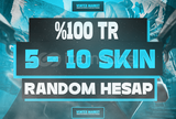 ⭐️ [%100 TR] 5-10 SKİN RANDOM HESAP