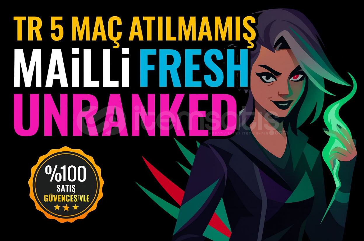 TR 5 MAÇ ATILMAMIŞ MAİLLİ FRESH HESAP!!! TR 5 MAÇ ATILMAMIŞ MAİLLİ FRESH HESAP!!!